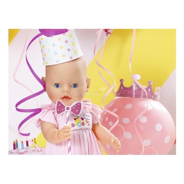 Кукла Zapf Creation Baby Born Интерактивная Нарядная с тортом, 43 см 3