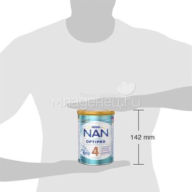 Детское молочко Nestle NAN Premium OPTIPRO 400 гр №4 (с 18 мес) 6