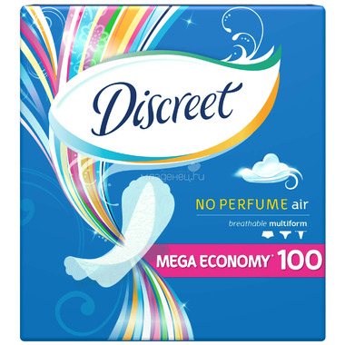 Прокладки гигиенические Discreet ежедневные Discreet ежедневные Air Multiform 100шт 0