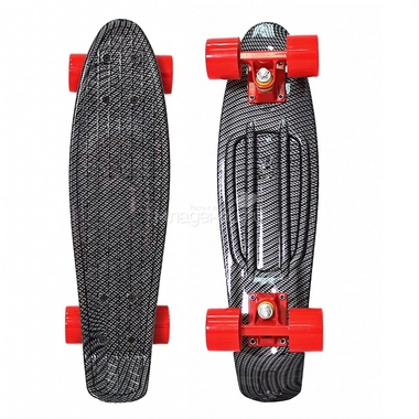 Скейтборд Y-Scoo Penny Print Carbon Red 0