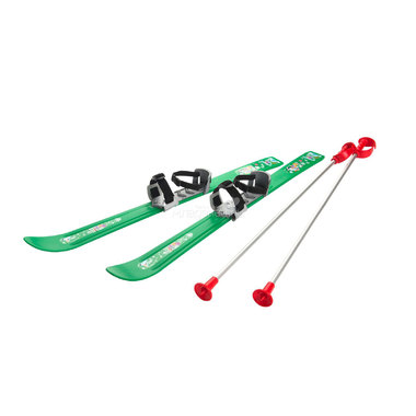 Лыжи детские Gismo Riders Baby Ski с палками и креплениями Зеленый 0