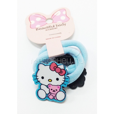 Аксессуары для волос Beautiful baby Резинки Hello Kitty с мишкой 2 штуки 2