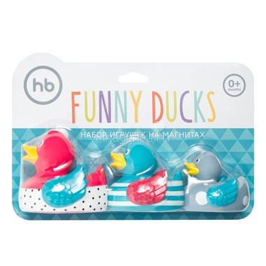 Набор игрушек Happy Baby для ванной FUNNY DUCKS 2