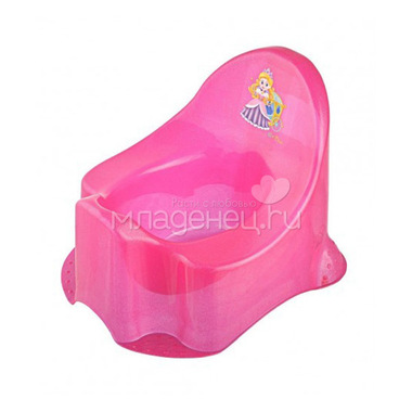 Горшок детский ОКТ Принцесса цвет - розовый (прозрачный пластик) 0