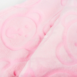 Плед-покрывало Baby Nice Micro Suede велюр 75х100 3 D в пакете Розовый