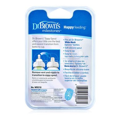 Соска-носик Dr. Brown's Для бутылочки с широким горлышком 2 шт (с 6 мес) 1