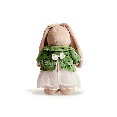 Мягкая игрушка Зайка Ми В зеленом пальто и белом платье 1