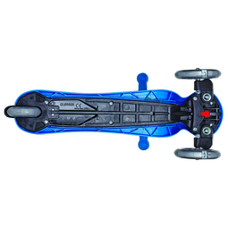 Самокат Globber EVO 4 in 1 Plus c подножками с 3 светящимися колесами Blue
