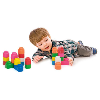 Мягкий конструктор Baby Clemmy Набор из 24 мягких кубиков в сумке 1