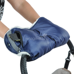 Муфта Bambola для коляски с карманом на молнии Темно-Синий