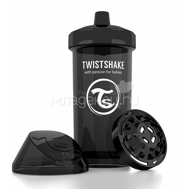 Поильник Twistshake Kid Cup 360 мл (с 12 мес) черный 0