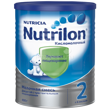 Заменитель Nutricia Nutrilon Кисломолочный 400 гр №2 (с 6 мес) 0