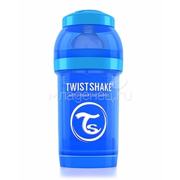 Бутылочка Twistshake 180 мл Антиколиковая (с 0 мес) синяя