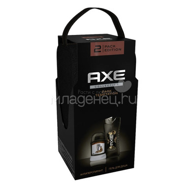 Подарочный набор AXE Dark Temptation гель для душа 250мл + дезодорант-стик 50мл 1