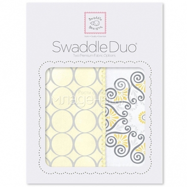 Набор пеленок SwaddleDesigns Swaddle Duo Yellow Mod Medallion 0