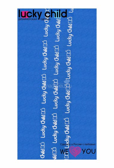Штанишки Lucky Child, коллекция Интернет, цвет синий с белым  2