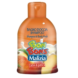 Шампунь-гель Malizia Bon Bons для душа Milk &amp; Peach 500 мл