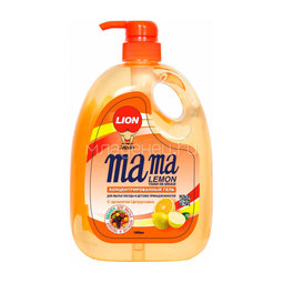 Средство для мытья посуды Lion Mama Lemon Антибактериальное с ароматом апельсина 1 л