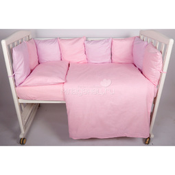 Комплект в кроватку Bambola 4 предмета Мозайка Сиреневый/Розовый