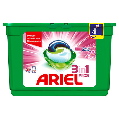 Капсулы для стирки Ariel 3 в 1 PODS Touch of Lenor Fresh 15 х 28,8 гр 1