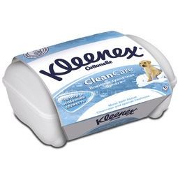 Туалетная бумага влажная Kleenex Cotton Fresh (влажная) контейнер 42 шт