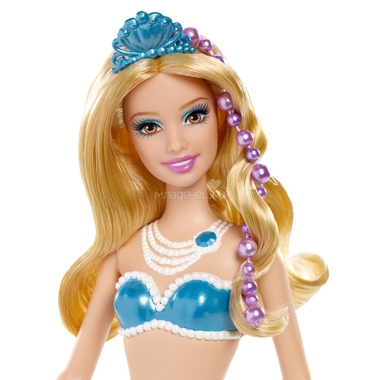 Кукла Barbie Русалки подружки с аксессуарами Серия Жемчужная принцесса С синим хвостом 1