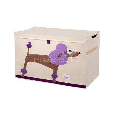 Сундук для хранения игрушек 3 Sprouts Пудель (Purple Poodle) Арт. 27256 0