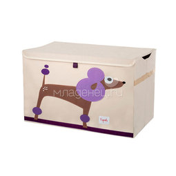 Сундук для хранения игрушек 3 Sprouts Пудель (Purple Poodle) Арт. 27256