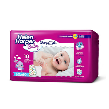 Пеленки Helen Harper Baby 60х60 см (10 шт) 0