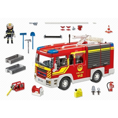 Игровой набор Playmobil Пожарная машина со светом и звуком 1