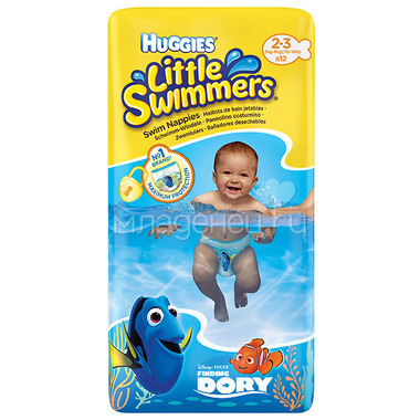 Трусики для плавания Huggies Little Swimmers (3-8кг) 12 штук 0