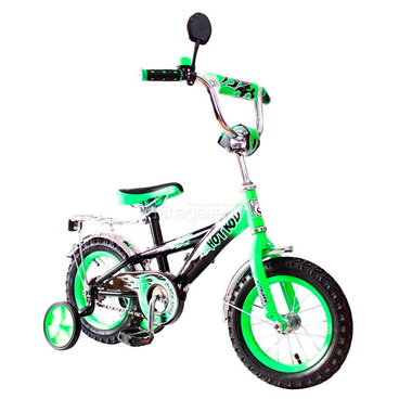 Велосипед двухколесный RT BA Hot-Rod 12" KG1206 Зеленый 1