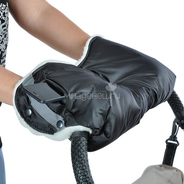 Муфта Bambola для коляски с карманом на молнии Черный 0