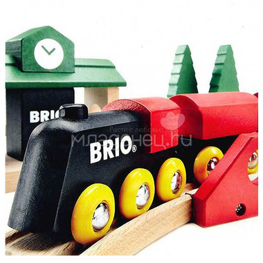 Игровой набор BRIO Железная дорога с вокзалом, 22 элемента 7