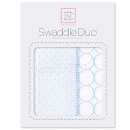 Набор пеленок SwaddleDesigns Swaddle Duo PB Dot/Mod Circle