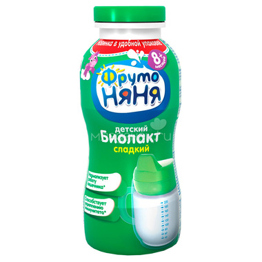 Напиток кисломолочный ФрутоНяня Биолакт 200 мл Классический 3,2% (с 8 мес) 0
