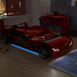 Кровать-машинка Grifon Style R800 Mini night light Красный