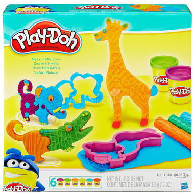 Игровой набор Play-Doh Веселые сафари 0