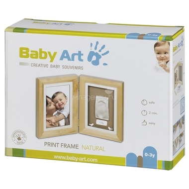 Рамочка Baby Art PRINT Frame двойная Натуральный 2