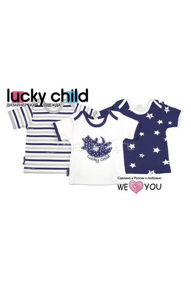 Комплект футболка Lucky Child Котики (3 шт)  0
