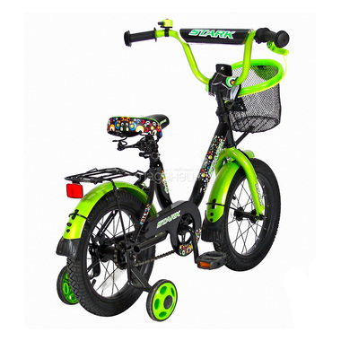 Велосипед двухколесный Velolider 14" Lider Stark 14U-009 Черный/Зеленый 2