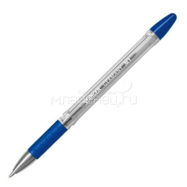 Ручка шариковая STANGER С резиновым упором Синяя 1,0 мм 0