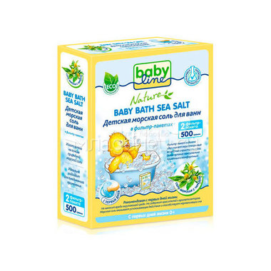 Соль для ванн Babyline Nature детская c чередой 500гр 0