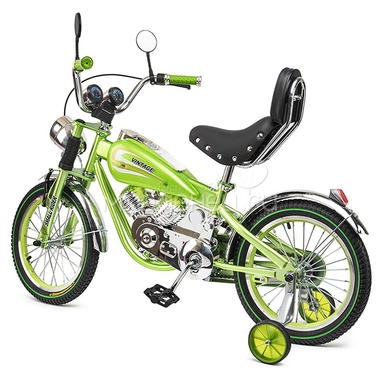 Велосипед-мотоцикл Small Rider Motobike Vintage Зеленый 2