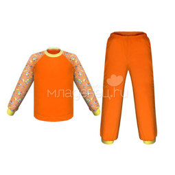 Пижама Детская радуга Огонёк, цвет оранжевый 