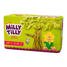 Подгузники Milly Tilly дневные Maxi 7-18 кг (58 шт) Размер 4