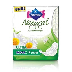 Прокладки гигиенические Libresse Natural Care Ultra 9шт Super