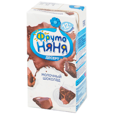 Десерт Фрутоняня 200 мл Молочный шоколад 3,4% (с 12 мес) 0