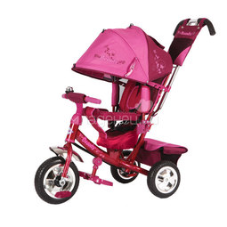 Велосипед Beauty пластиковые колеса Красно-Розовый