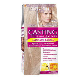 Крем-Краска для волос L&#039;Oreal Сasting Creme Gloss Светло-светло русый перламутровый (тон 1021)